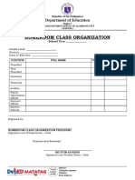 Homeroom Class Organization Template