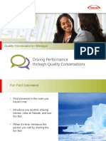 Quality Conversations Training Competencies Manager No