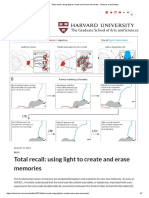 Total Recall - Using Light To Create and Erase Memories - Science in The News