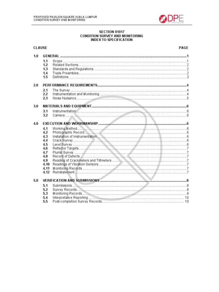 Specification For Instrumentation | PDF | Specification (Technical ...