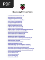 13 Raspberry Pi Datasheets