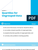 4Q Wk1 D3 Quartiles For Ungrouped Data