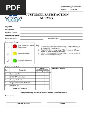 Customer Satisfaction Survey