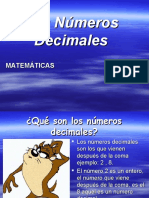 Los Numeros Decimales