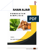 B. BAHAN AJAR Pembuatan Simplisia X TF