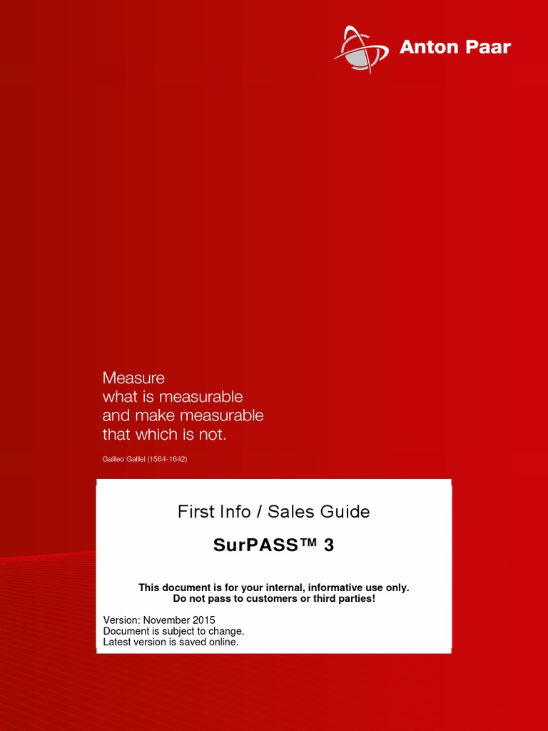 D85IE001EN-A Sales Guide SurPASS 3 | PDF | Ph | Solid