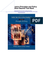 Microeconomics Principles and Policy 12th Edition Baumol Test Bank