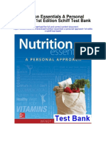 Nutrition Essentials A Personal Approach 1st Edition Schiff Test Bank