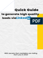 8 Step Quick Guide To Generate High Quality Leads Via Linkedin
