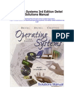 Operating Systems 3rd Edition Deitel Solutions Manual