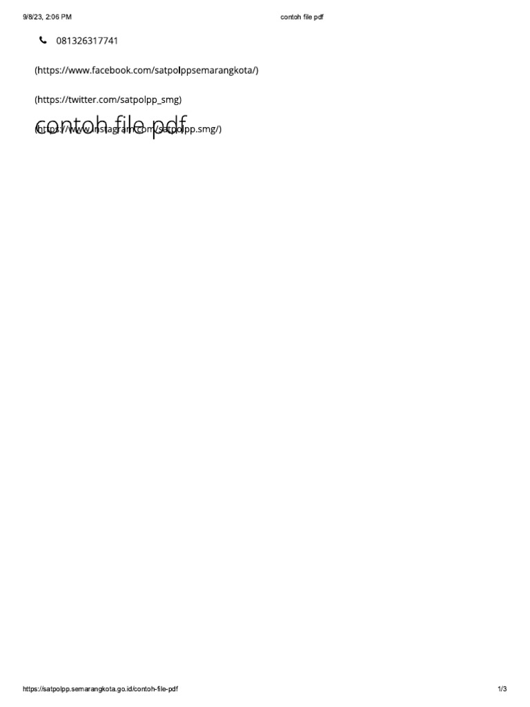 Contoh File PDF | PDF