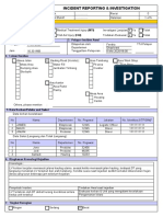 Incident Reporting and Investigation - Contoh Terisi