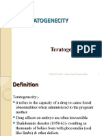 Teratogenicity 1