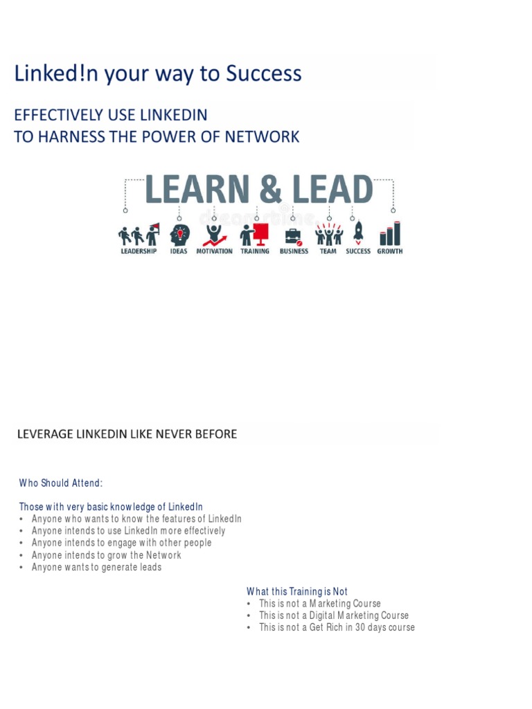 Mastering LinkedIn for Networking Success | PDF | Linked In | Social Media
