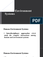 Lesson 6 Human Environment Systems