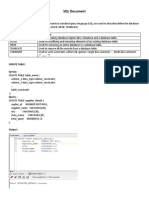 SQL - PLSQL Document