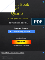 Formula Book, Time Speed and Distance, Notes