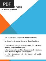 The Future of Public Administration