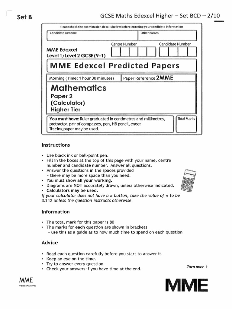 MME SetB 2H | PDF
