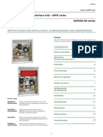 Recess Mounted Heat Interface Unit - SATK Series: Instructions For Installation, Commissioning and Maintenance
