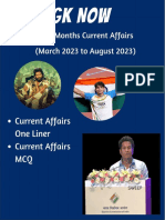 6 Month March 2023 To August 2023 Current Affairs Eng. (001-050)