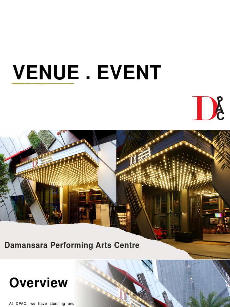 Dpac Venue Map