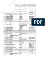 Fuel Log Sheet Upto 12 Aug 2023