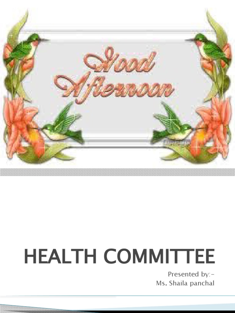 Health Committee Pdf Health Care Nursing