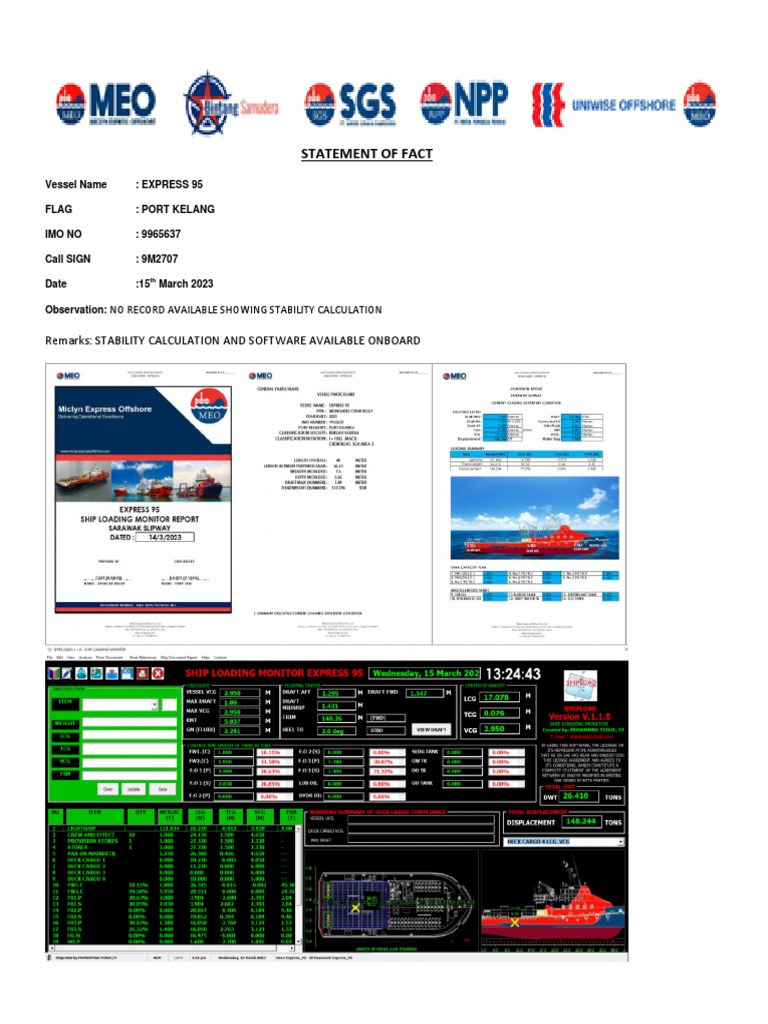 SOF Ship Stability | PDF