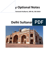 History Optional Notes: Delhi Sultanate