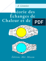 Léontiev - Théorie Des Échanges de Chaleur Et de Masse - Mir - 1985