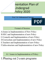 Implementation Manual Undergraduate Policy2020
