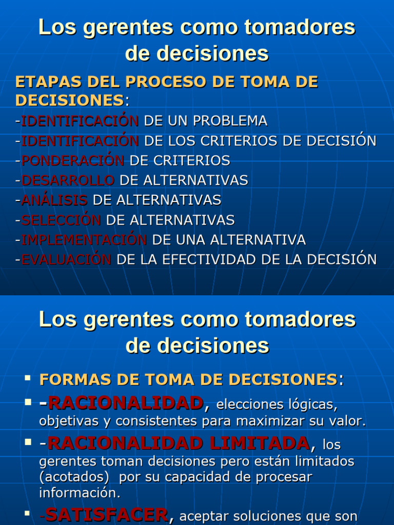 Proceso de Toma de Decisiones Gerenciales | PDF