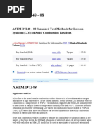 14 - Astm D7348-21 | PDF | Thermogravimetric Analysis | Combustion