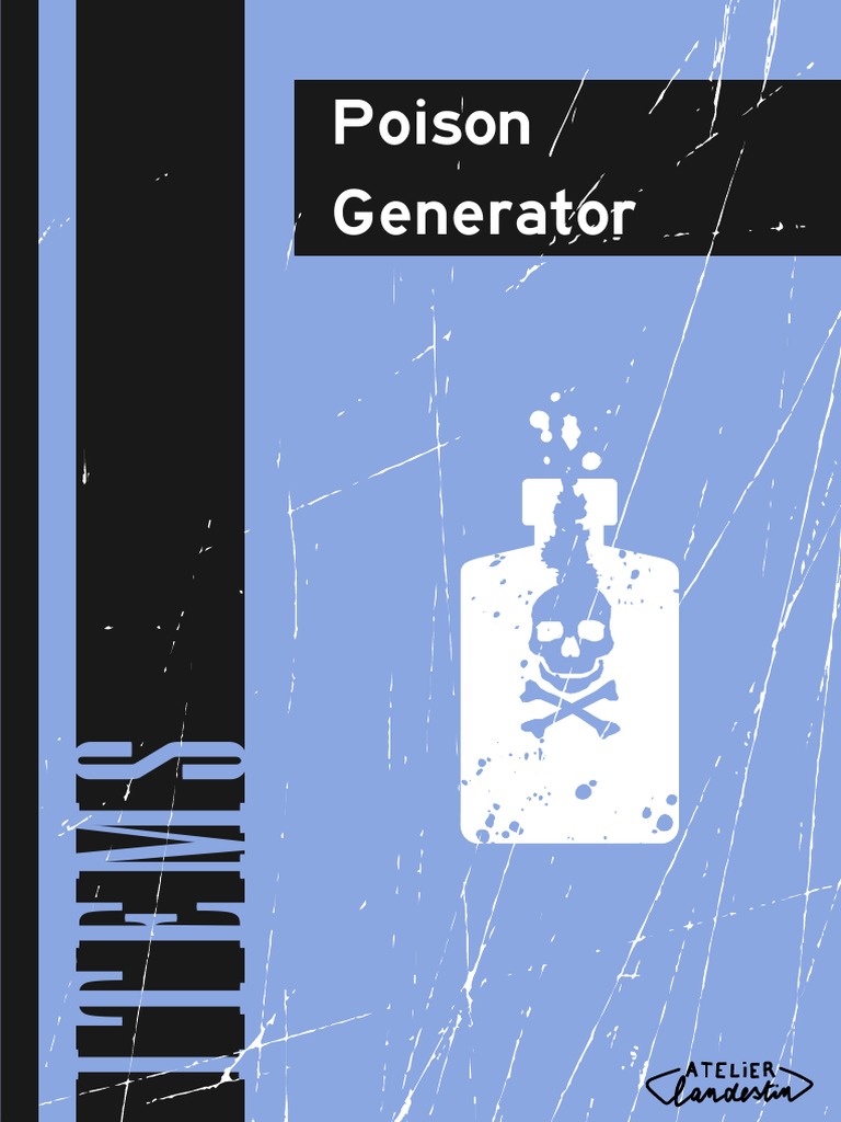 Atelier Clandestin Poison Generator | PDF | Medical Specialties ...
