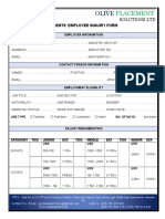 Clients Employee Inquiry Form