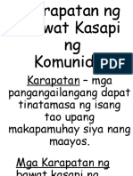 Karapatan NG Bawat Kasapi NG Komunidad