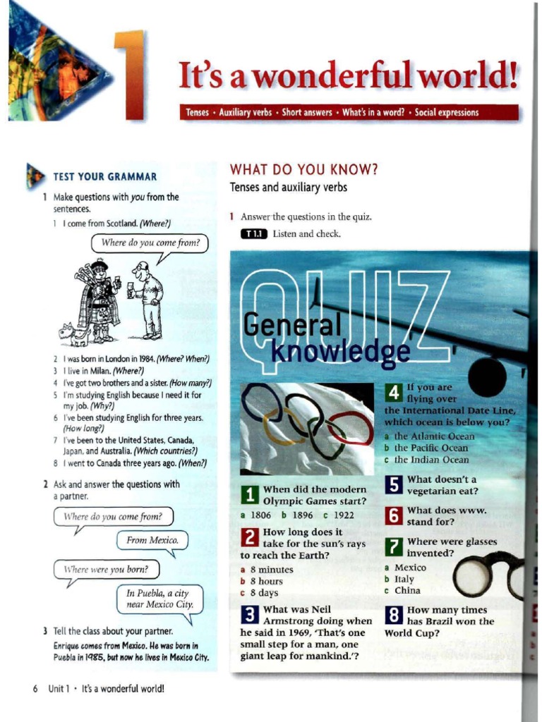 E5 - SB - Unit 1 | PDF