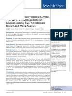 Effectiveness of Interferential Current Therapy in The Management of Musculoskeletal Pain A Systematic Review and Meta-Analysis