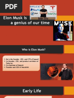 Elon Musk Is A Genius of Our Time