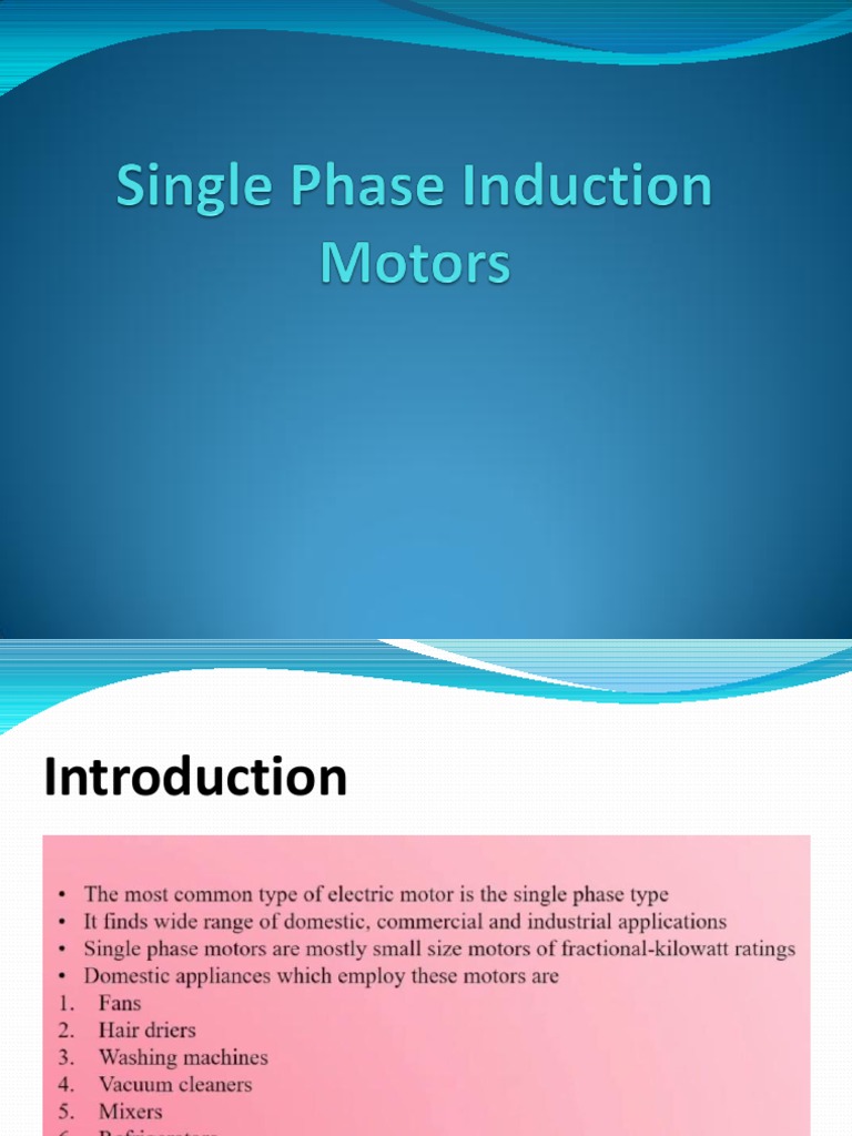 Single Phase Induction Motor Notes – NRTZO