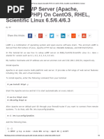 Install LAMP Server (Apache, MariaDB, PHP) On CentOS, RHEL, Scientific Linux 6.5 - 6.4 - 6