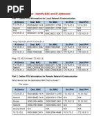 Packet Tracer Questions, Exercise