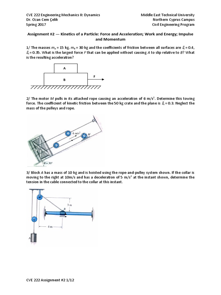 Assignment 2 Pdf Force Friction