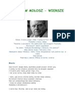 Milosz Wiersze PDF