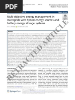 Article: Multi-Objective Energy Management in Microgrids With Hybrid Energy Sources and Battery Energy Storage Systems