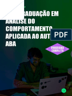 PDC22 - Pós-Graduação em Análise Do Comportamento Aplicada Ao Autismo - ABA