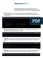 Résume C++