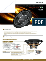 Punchy & Rhythmical Bass: 30cm (12") Champion Series 4Ω Dual Voice Coil Subwoofer