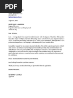 Sample Conforme Letter Template | PDF